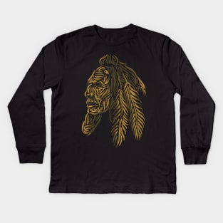 Native American Kids Long Sleeve T-Shirt